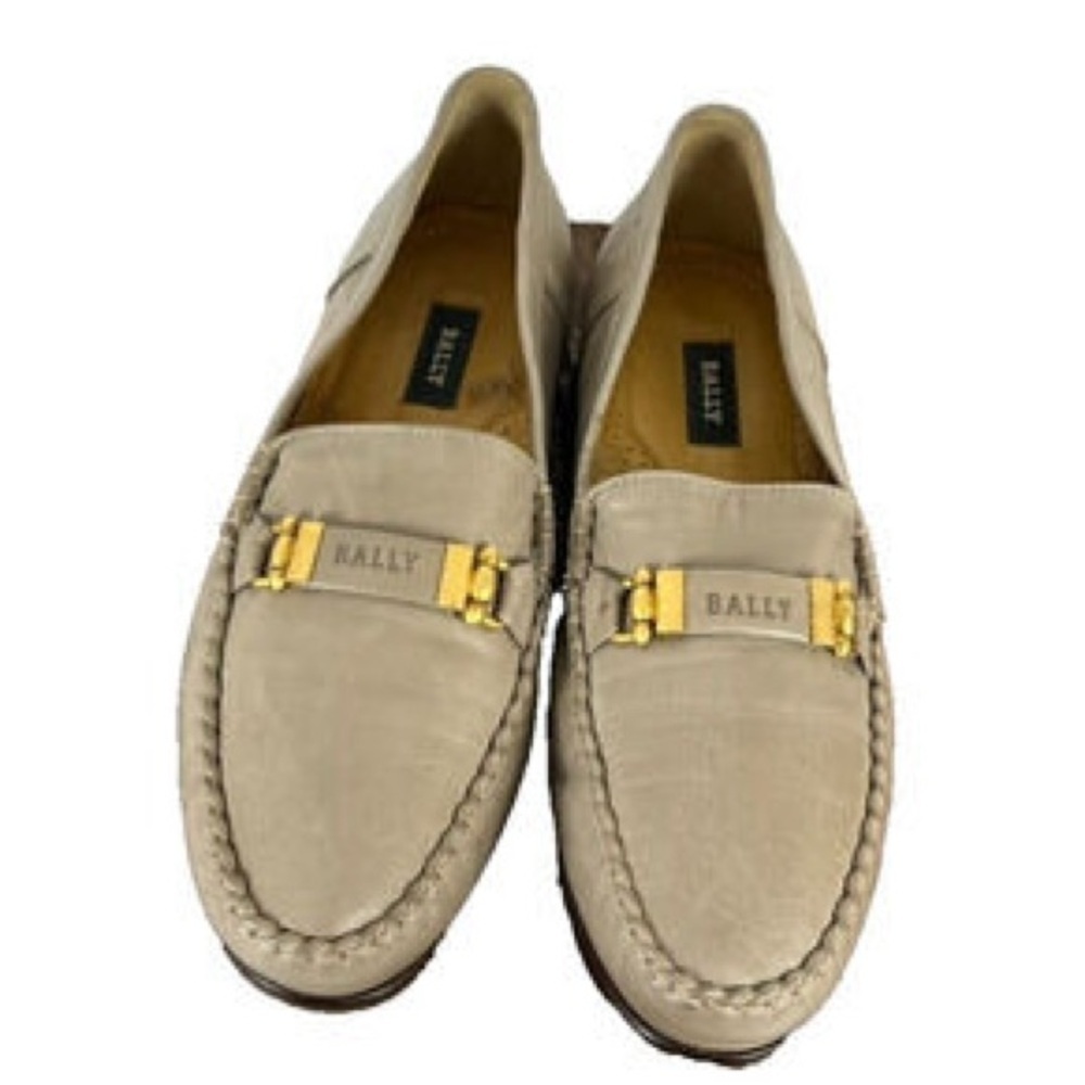 Bally Men’s Fandro Tan Leather Slip-On Loafers Size 9M US